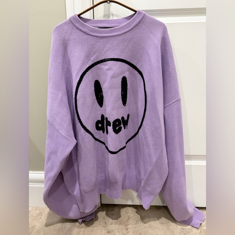 DREW Purple Cowl Neck Sweater